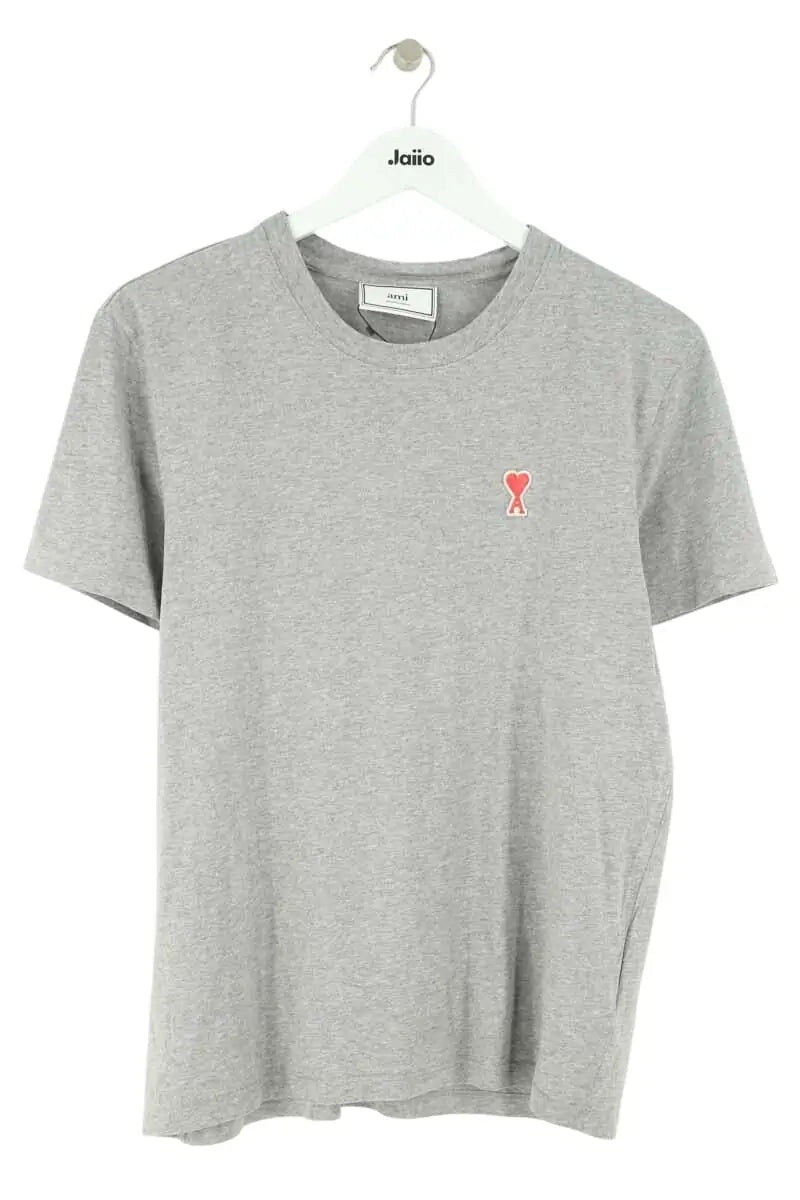 T-shirt Ami Gris en Coton, taille M - Seconde Main