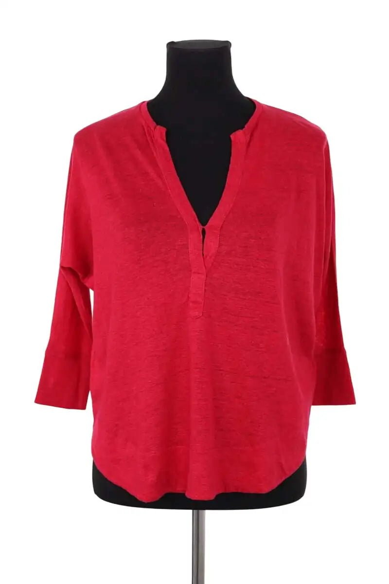 T-shirt Ba&Sh Rose en Lin, taille XS - Seconde Main