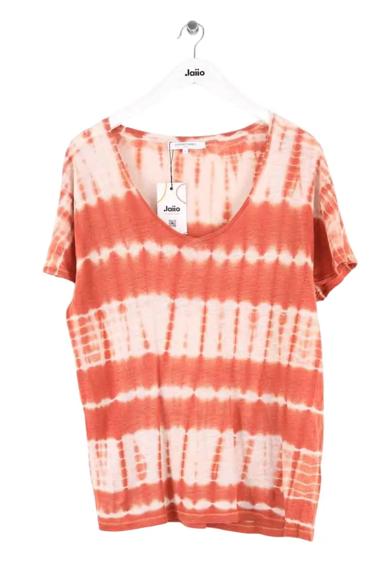 T-shirt Gerard Darel Marron en Lin, taille L - Seconde Main