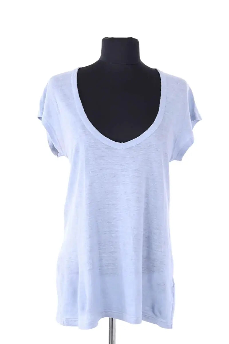 T-shirt Isabel Marant Étoile Bleu en Lin, taille S - Seconde Main
