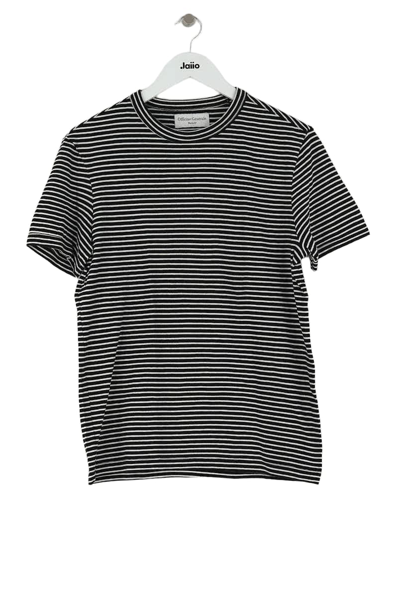 T-shirt Officine Générale Noir en Coton, taille XS - Seconde Main