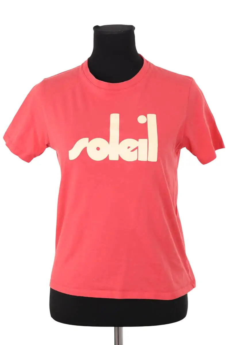T-shirt Sézane Rouge en Coton, taille XS - Seconde Main