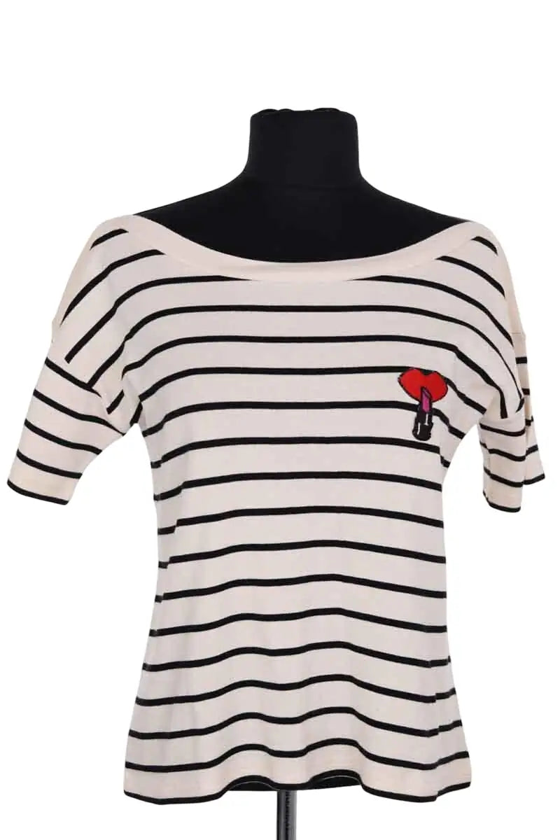 T-shirt Sonia Rykiel Beige en Coton, taille L - Seconde Main