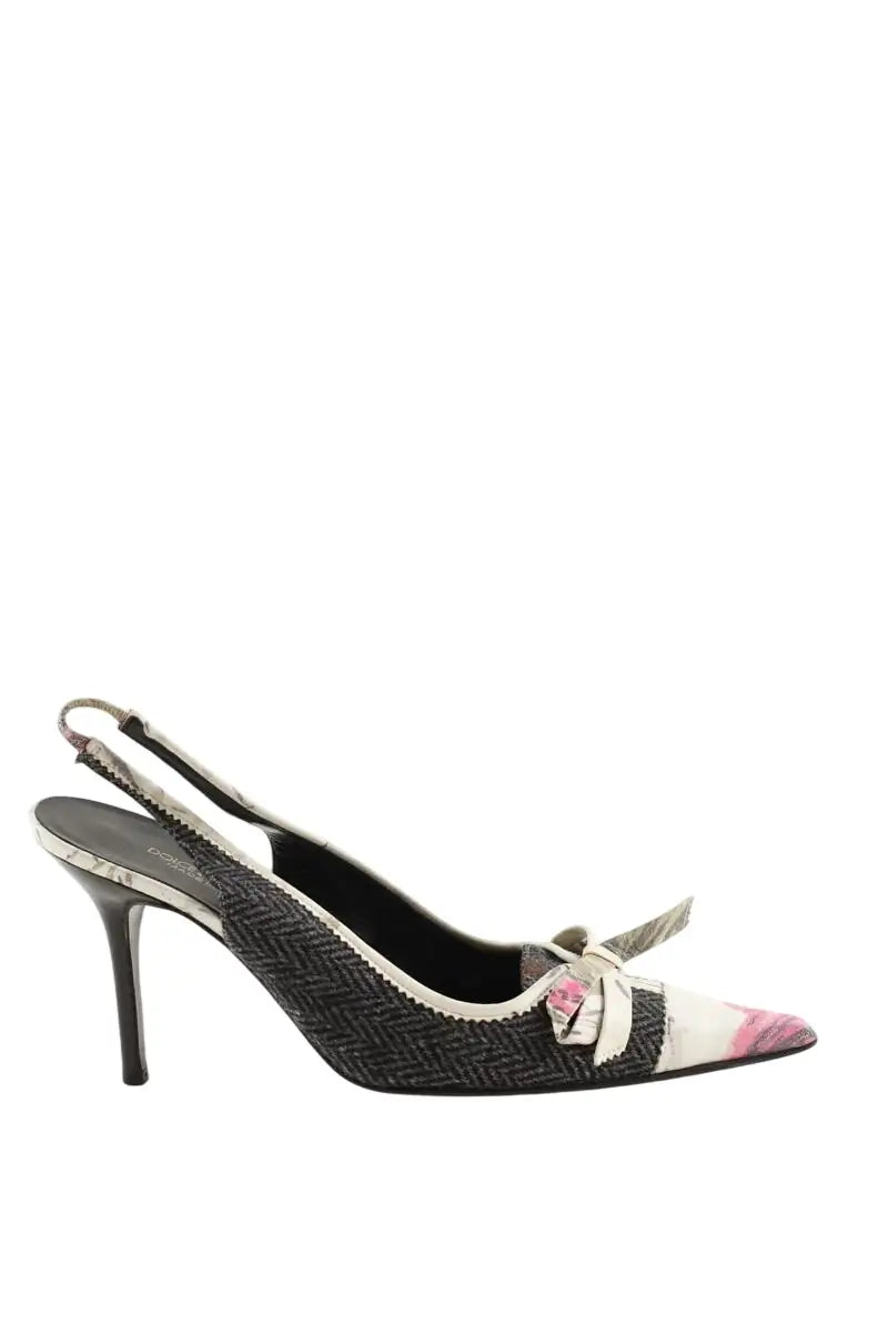 Talons Dolce & Gabbana Anthracite en Cuir, taille 38 - Seconde Main