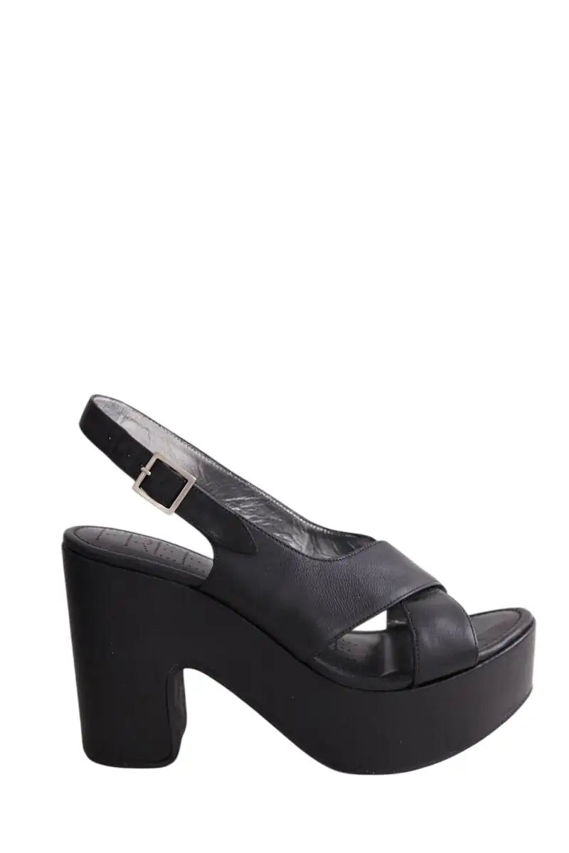 Talons Free Lance Noir en Cuir, taille 38 - Seconde Main