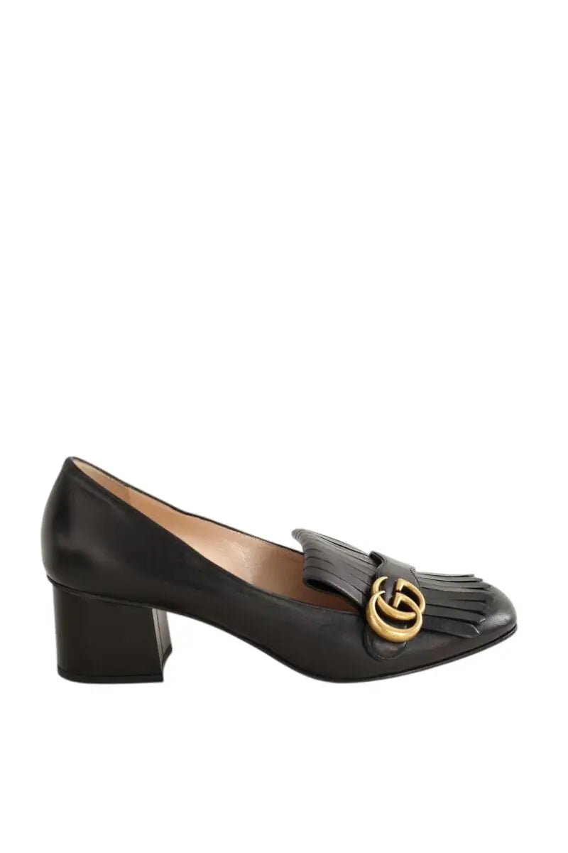 Talons Gucci GG Noir en Cuir, taille 40 - Seconde Main