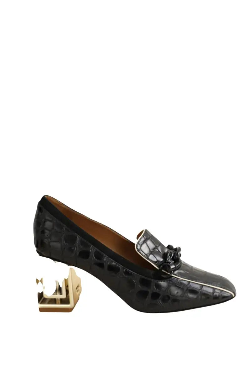 Talons Tory Burch Noir en Cuir, taille 37 - Seconde Main