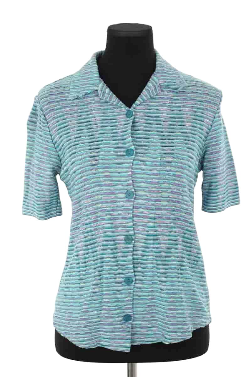 Haut t-shirt rayé Missoni Sport vintage années 80 90 coton fabriqué en Haut t-shirt rayé Missoni Sport vintage années 80 90 coton fabriqué en