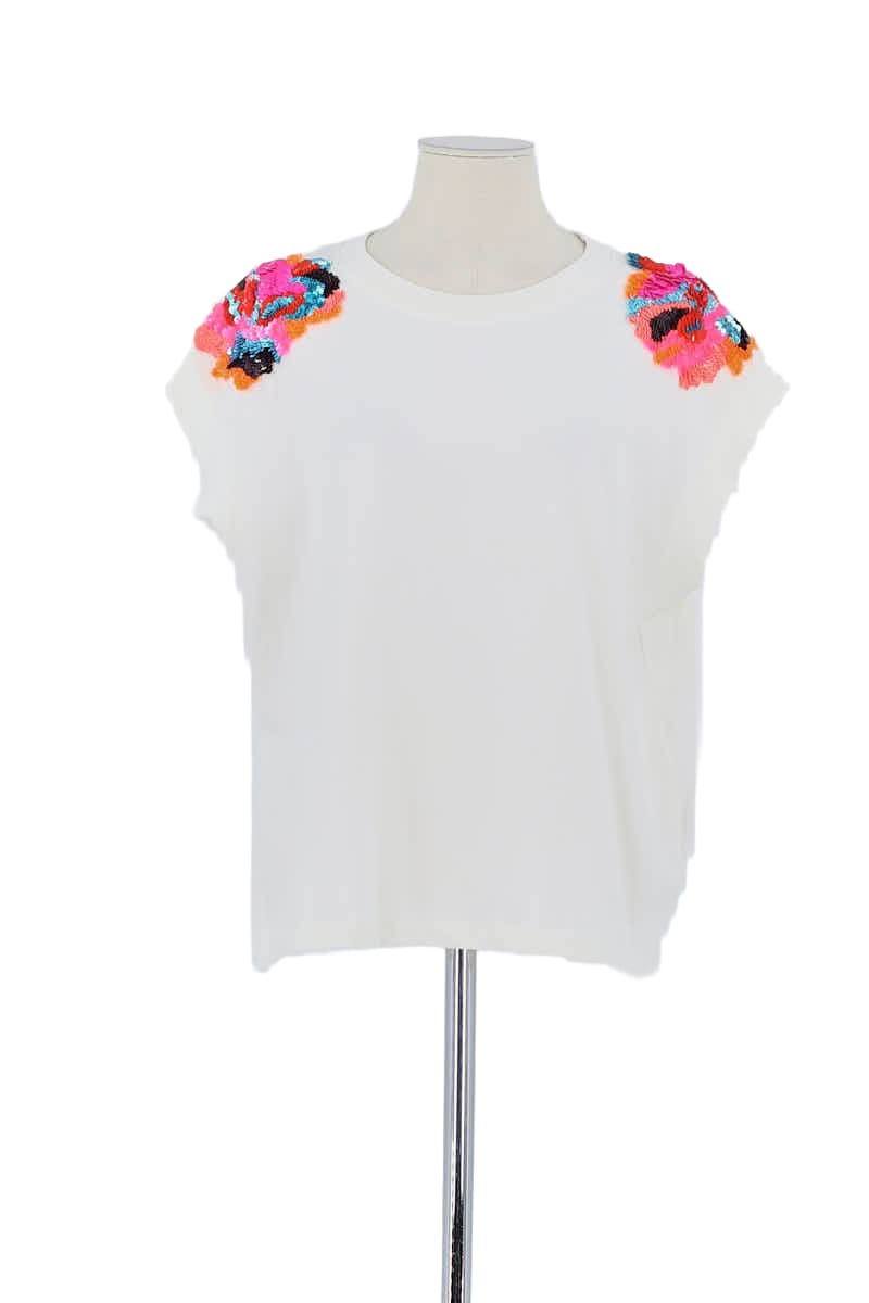 Top sans manche Essentiel Antwerp Blanc en Coton, taille S - Seconde Main