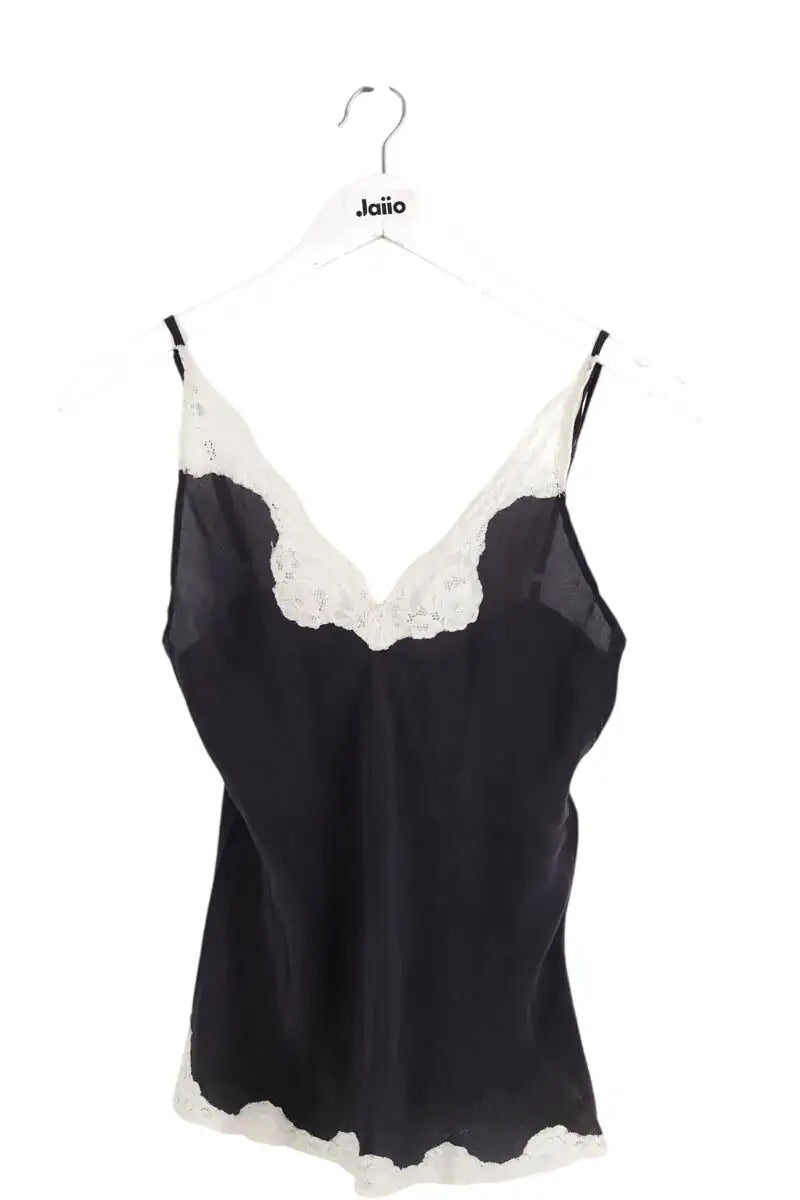 Top sans manche Maje Noir en Soie, taille S - Seconde Main