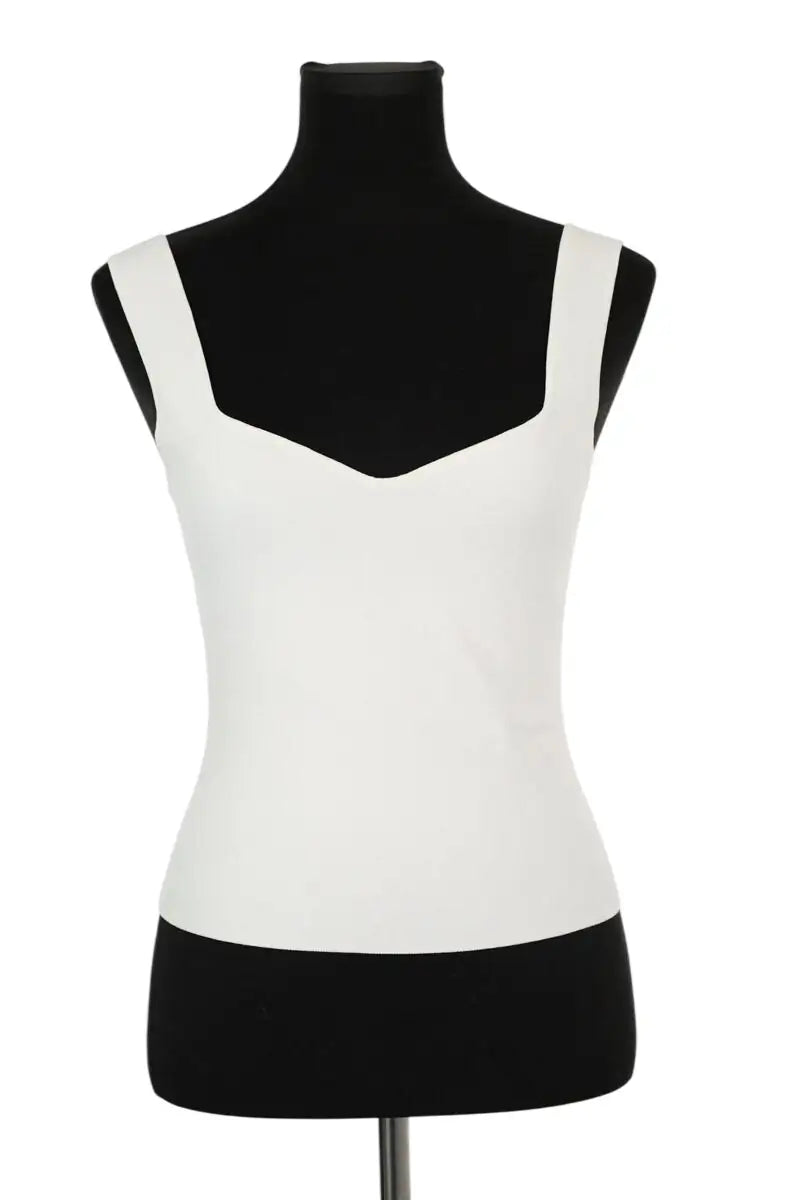 Top sans manche Vince Blanc en Viscose, taille S - Seconde Main