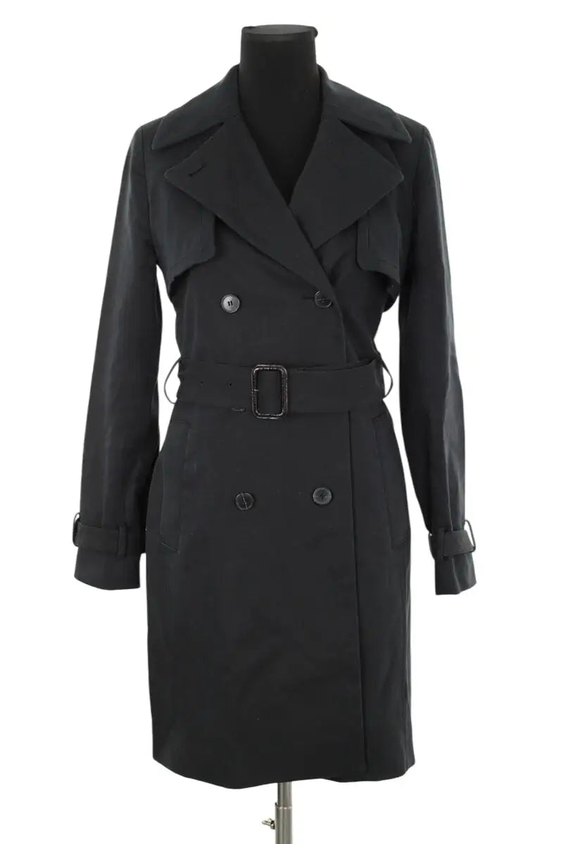 Trench-coat Club Monaco Noir en Coton, taille S - Seconde Main