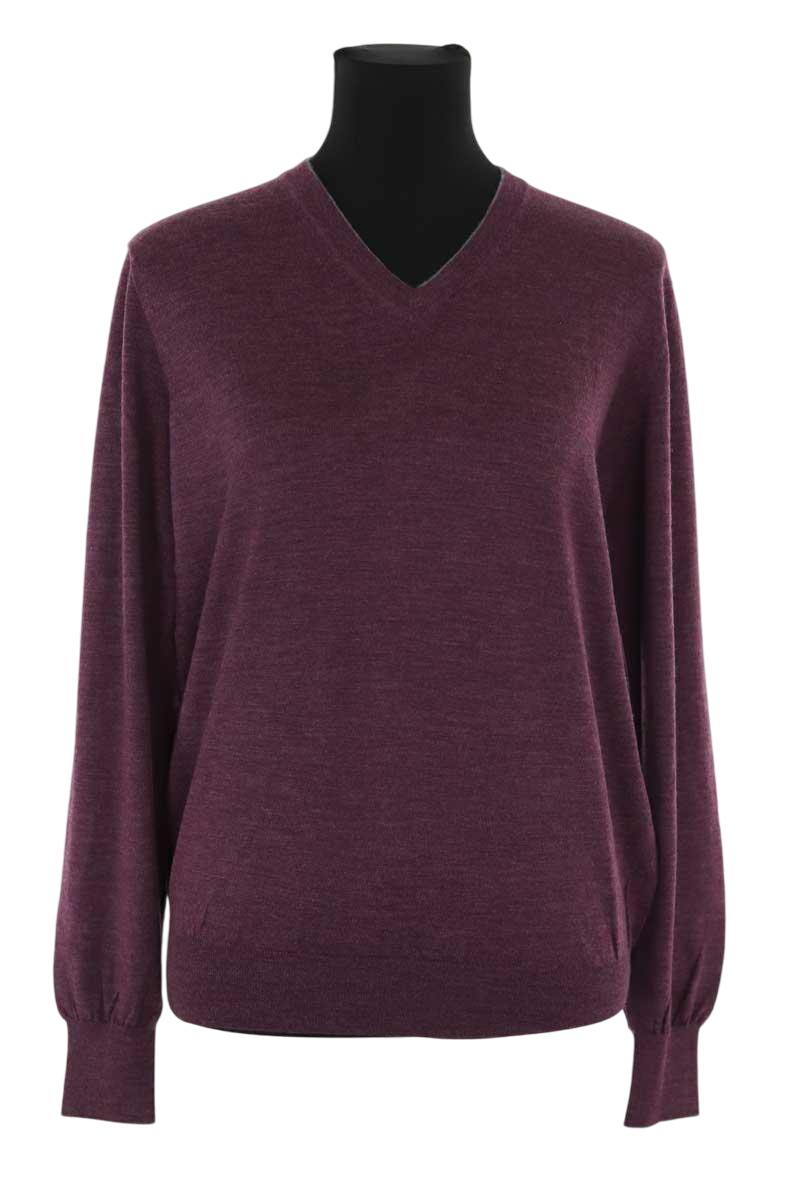 Pull Brunello Cucinelli Bordeaux