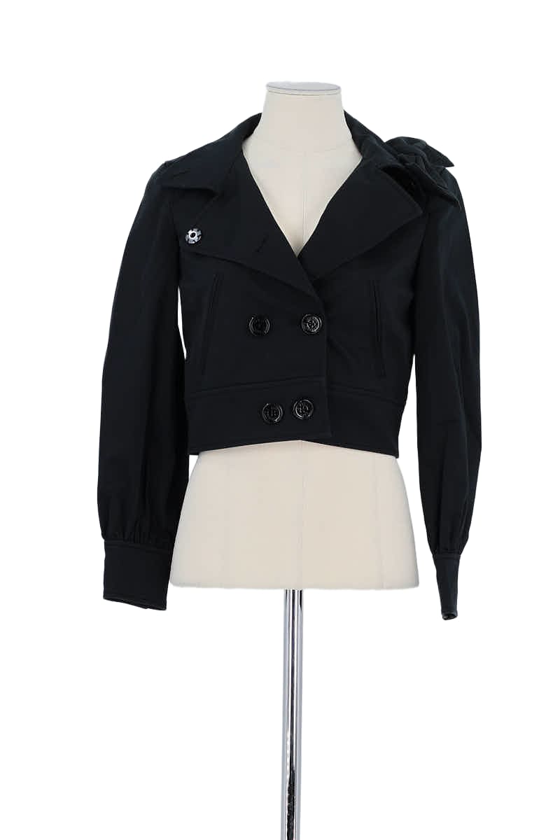 Veste Armani Noir en Coton, taille XS - Seconde Main