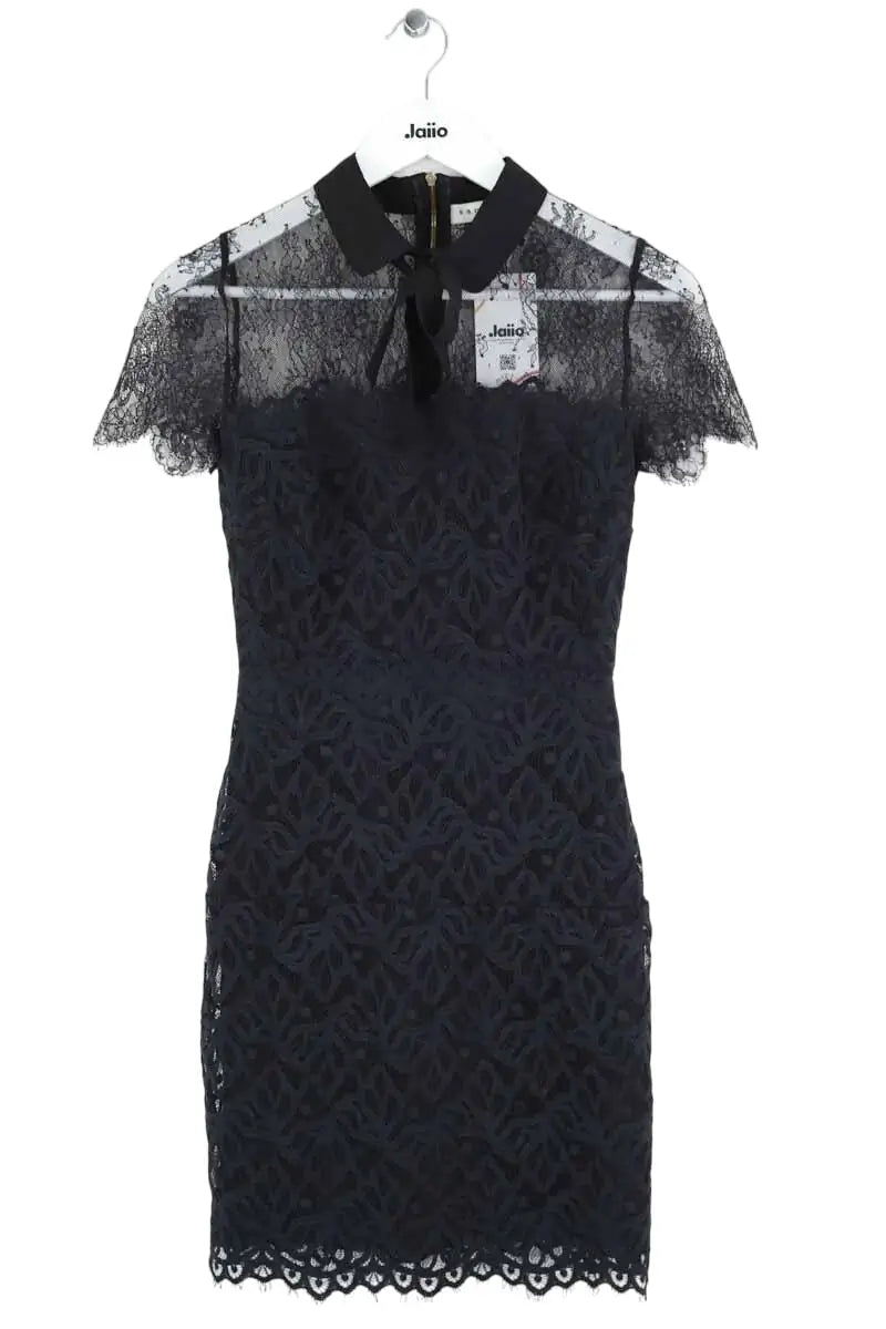 Tunique Sandro En Dentelle Noire Taille 40 - Excellent état - Modèle Floral