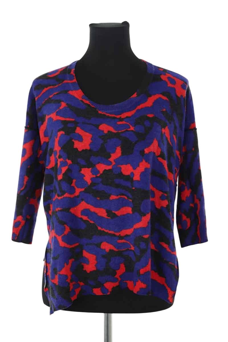 Pull en laine multicolore