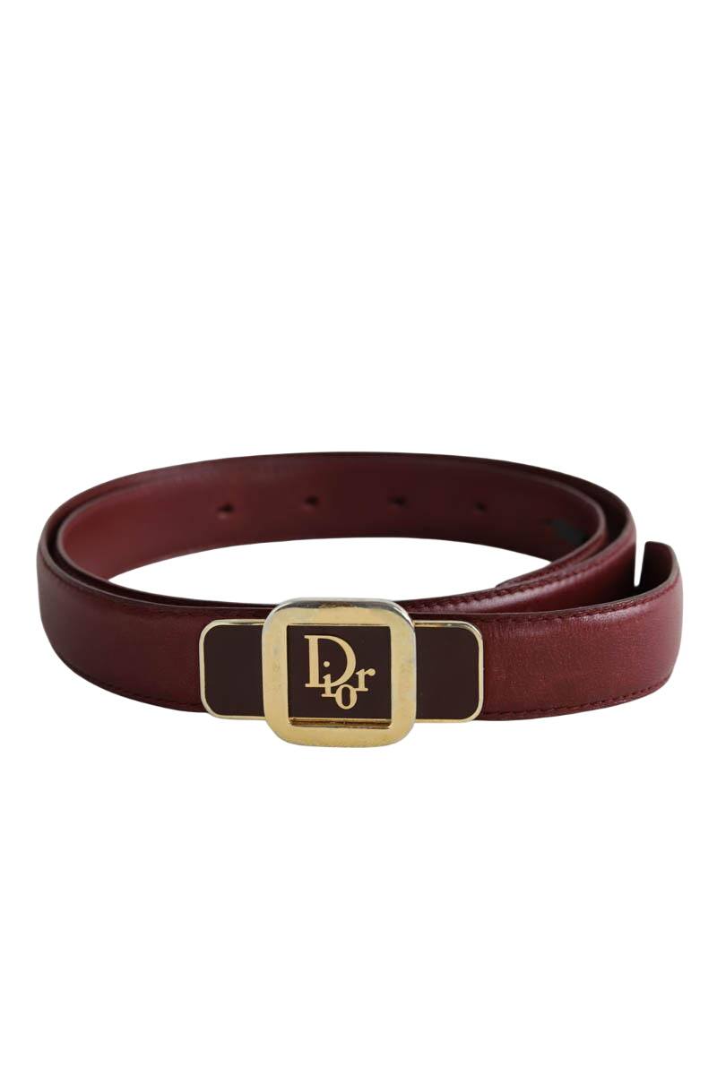 Ceinture Dior Bordeaux