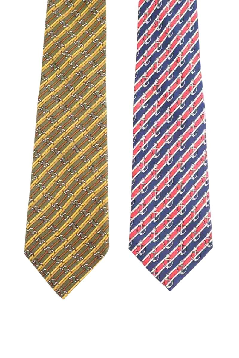 Lot De Cravates HERMÈS – Occasion – Multicolore – état 10/10 – Collection