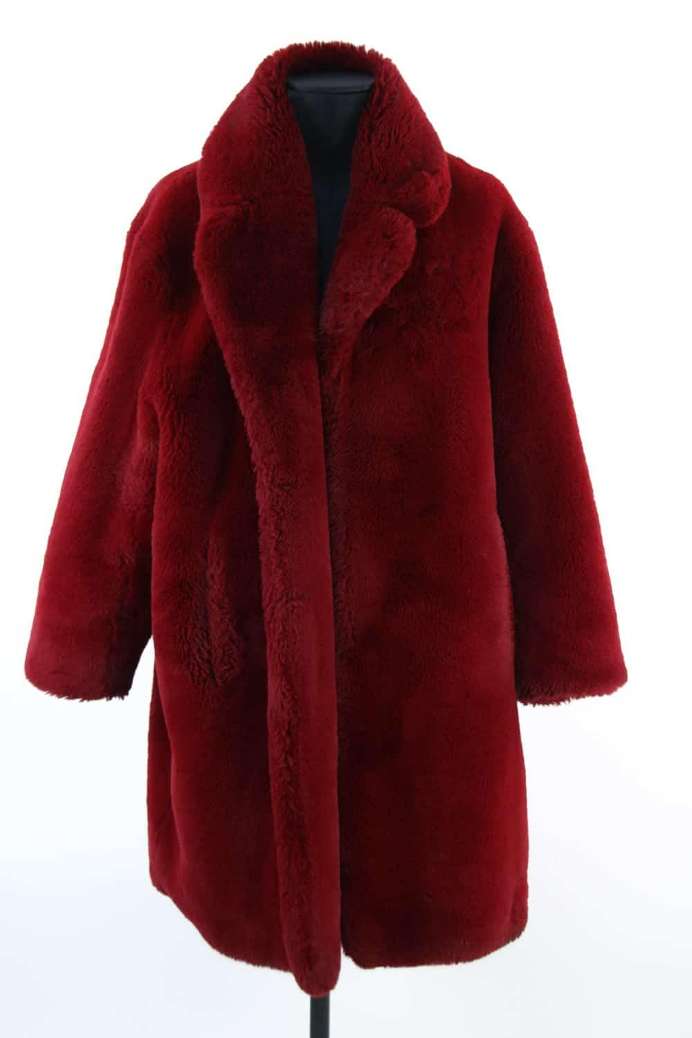 manteau sandro rouge