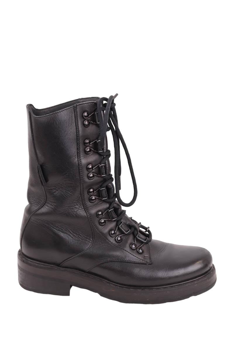 Bottes à lacets Olivier Theyskens Noir