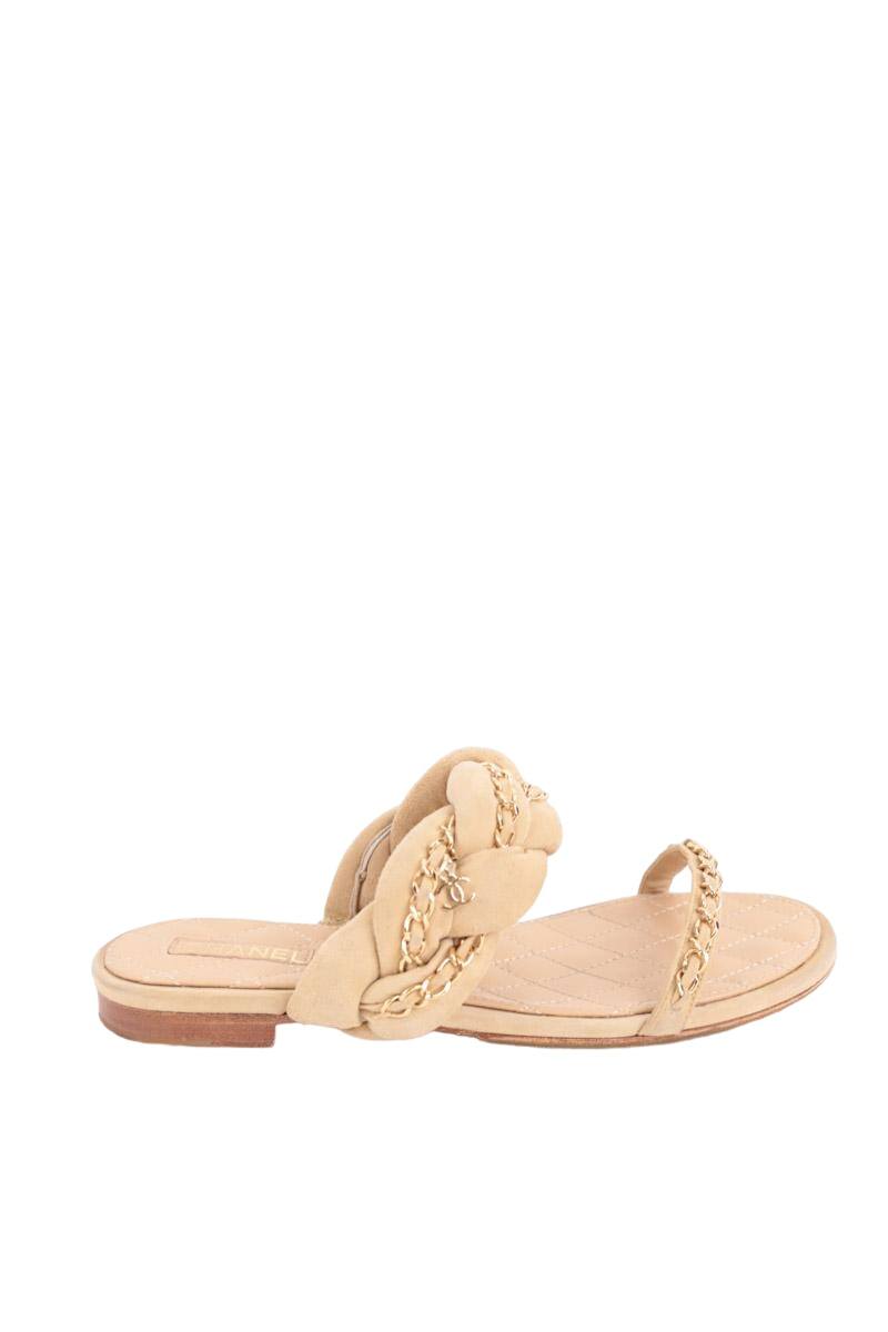 Sandales Chanel Beige