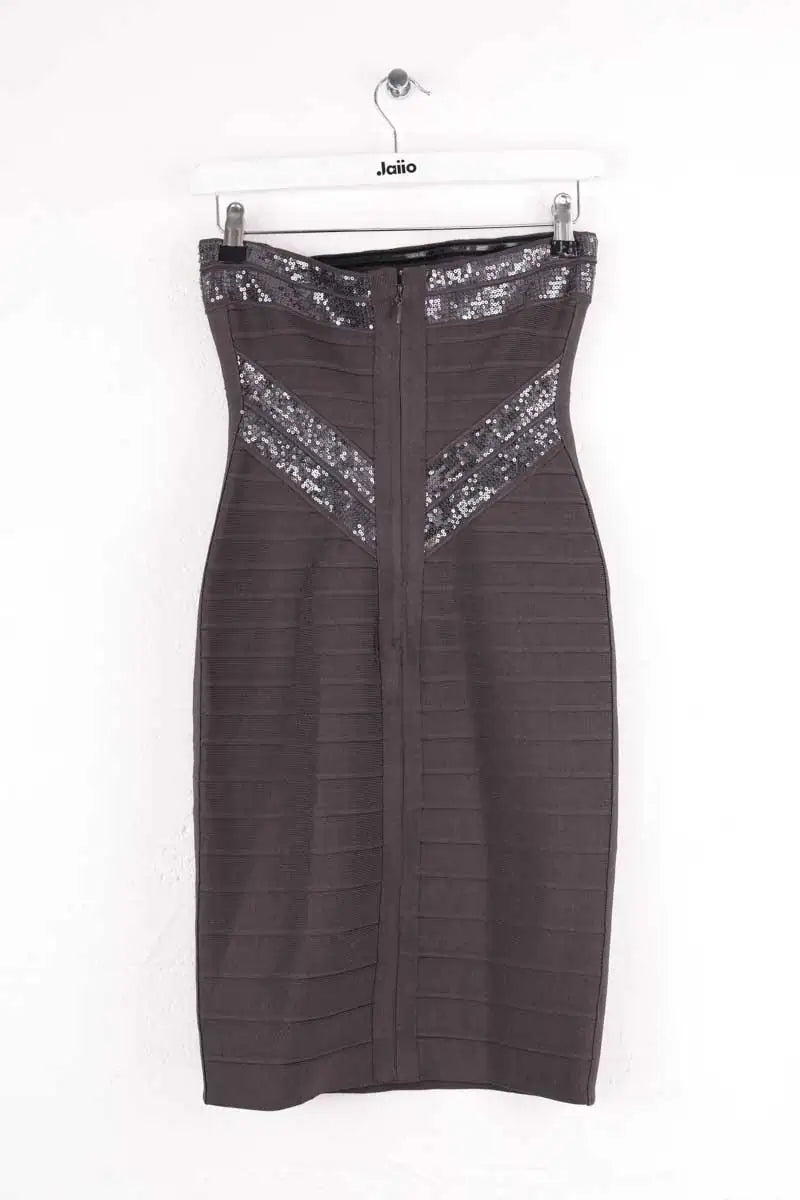 Robe Herve Leger Anthracite en Viscose