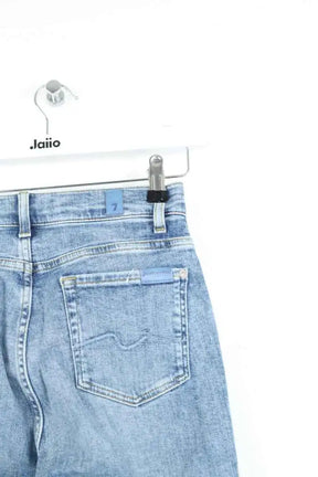 Jean 7 For All Mankind Bleu en Coton