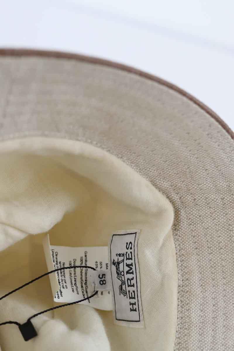 Chapeau Hermès  Beige