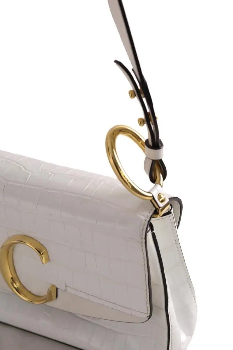 Sac à main Chloé Chloe C Blanc en Cuir