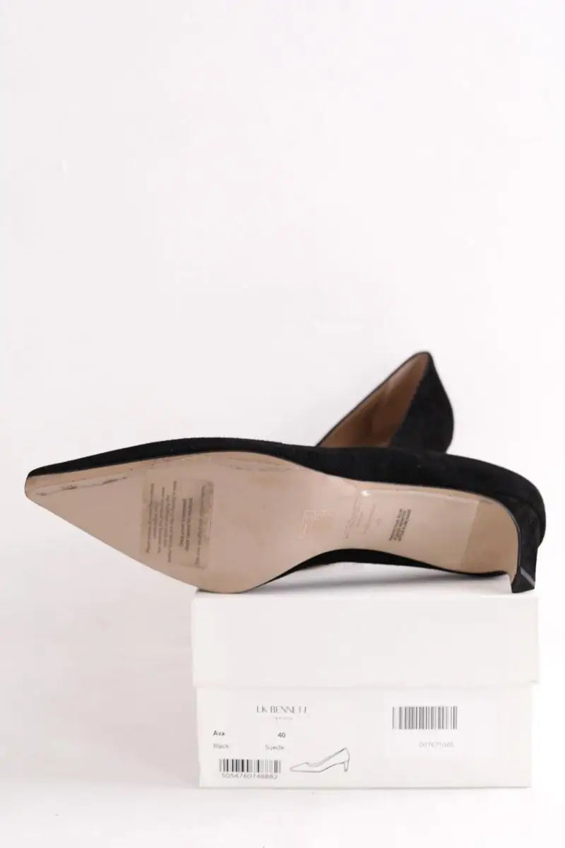 Talons LK Bennett Ava Noir en Daim