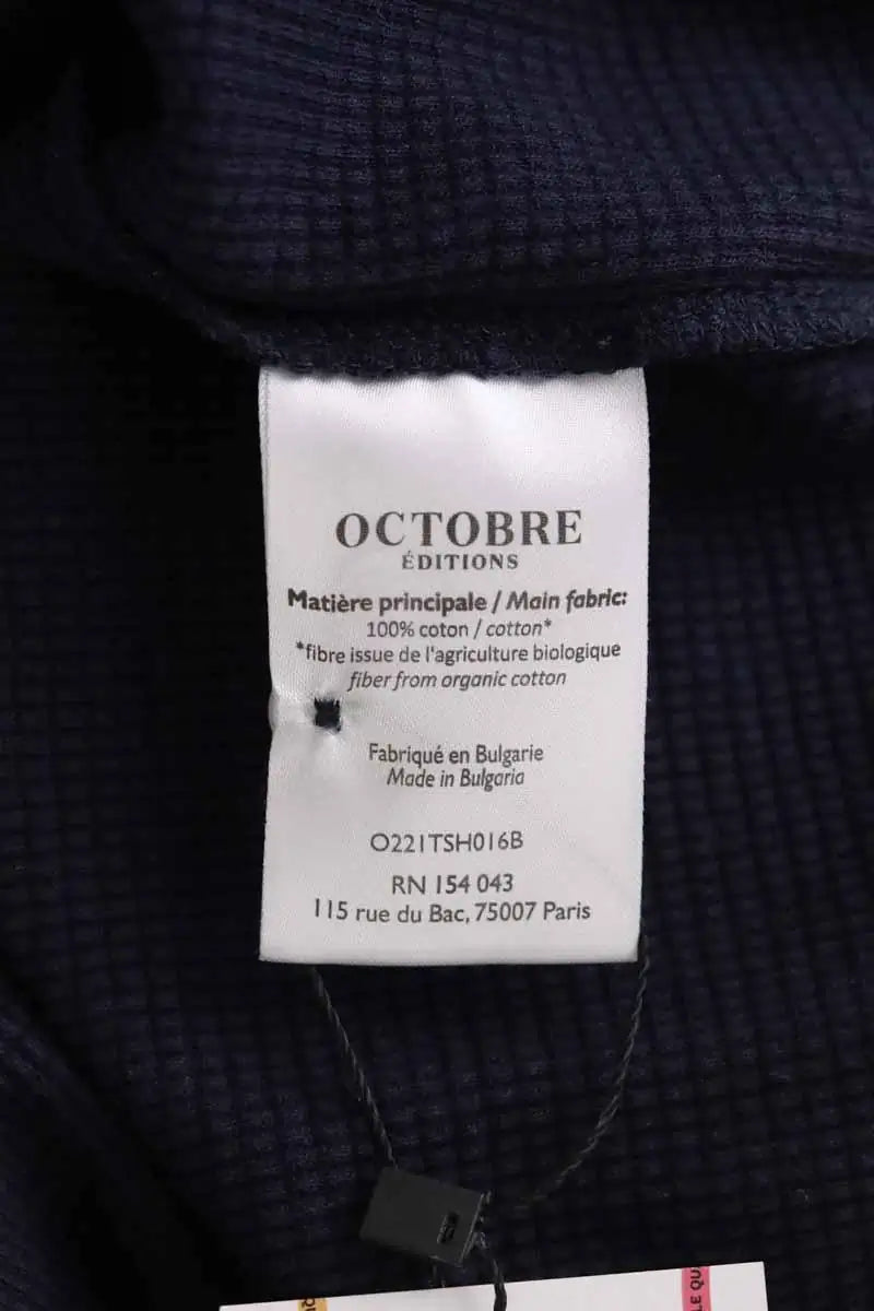T-shirt Octobre Bleu en Coton