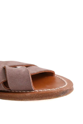 Espadrilles K.Jacques Gris en Cuir