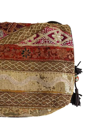 Pochette Antik Batik Multicolore en Paillettes