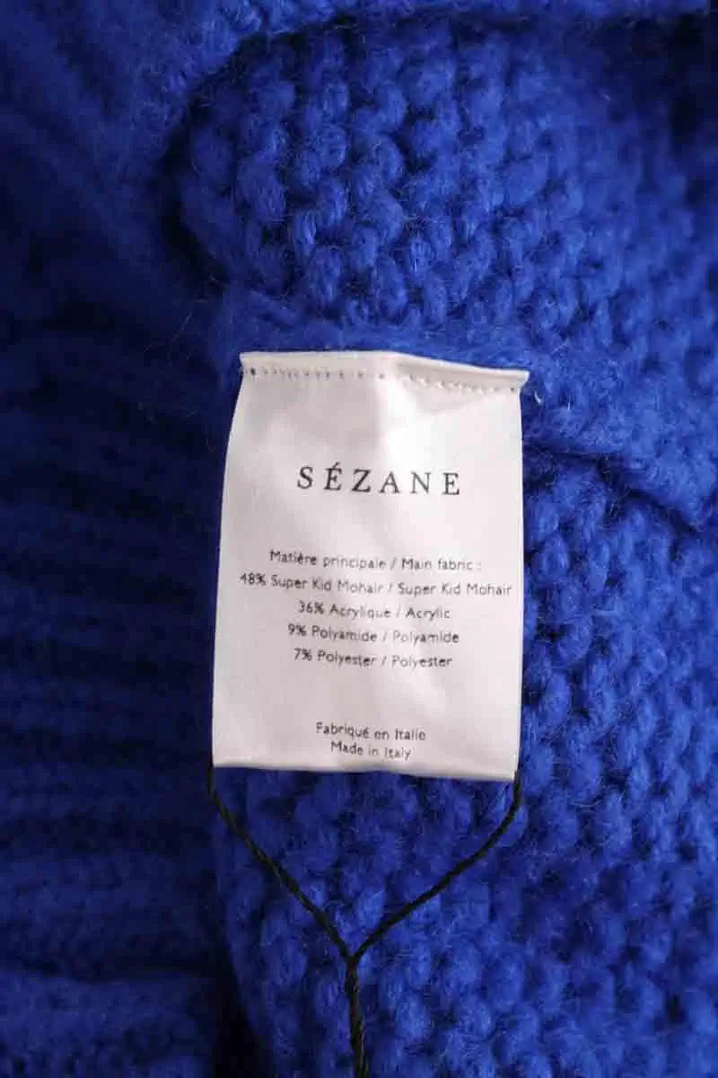 Pull Sézane Bleu en Laine