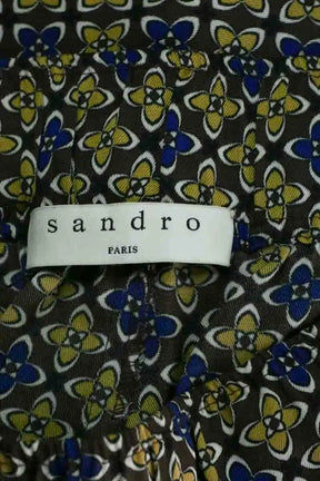 Pantalon droit Sandro Multicolore en Synthétique