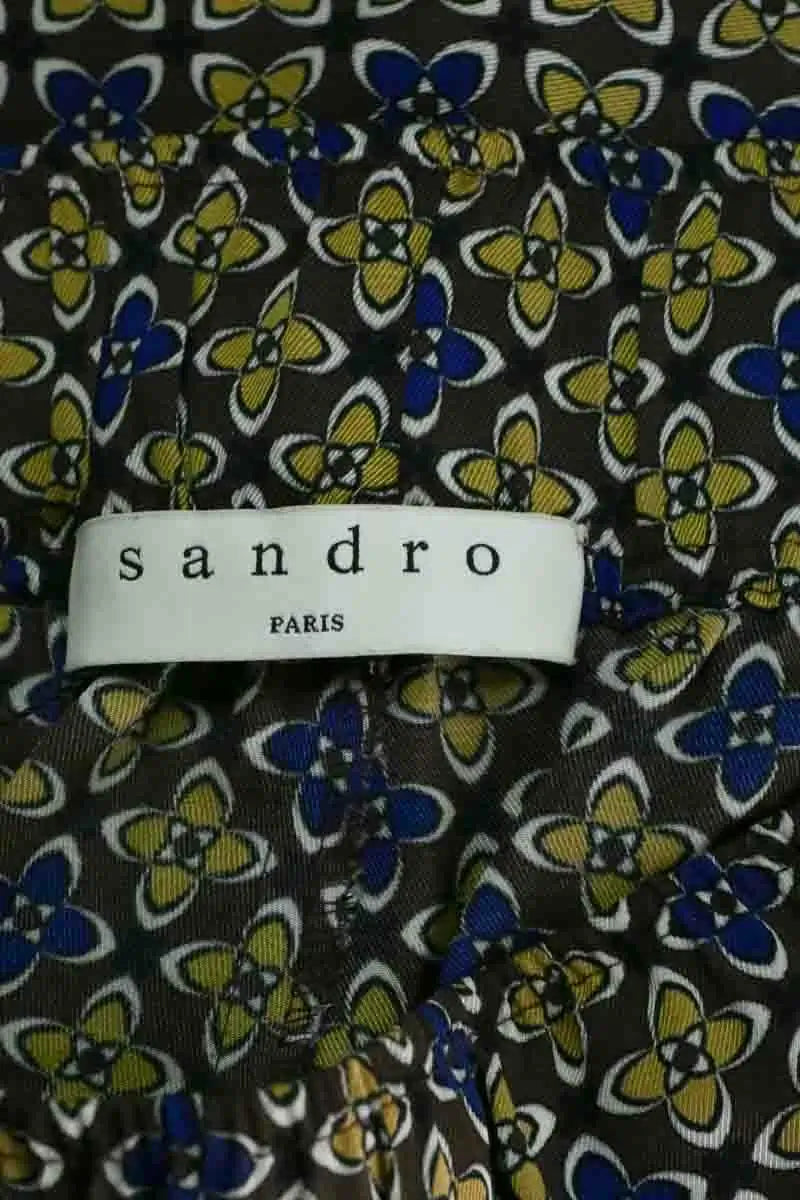 Pantalon droit Sandro Multicolore en Synthétique