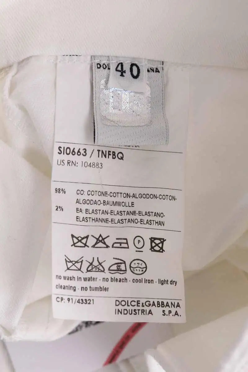 Jupe Dolce & Gabbana Blanc en Coton