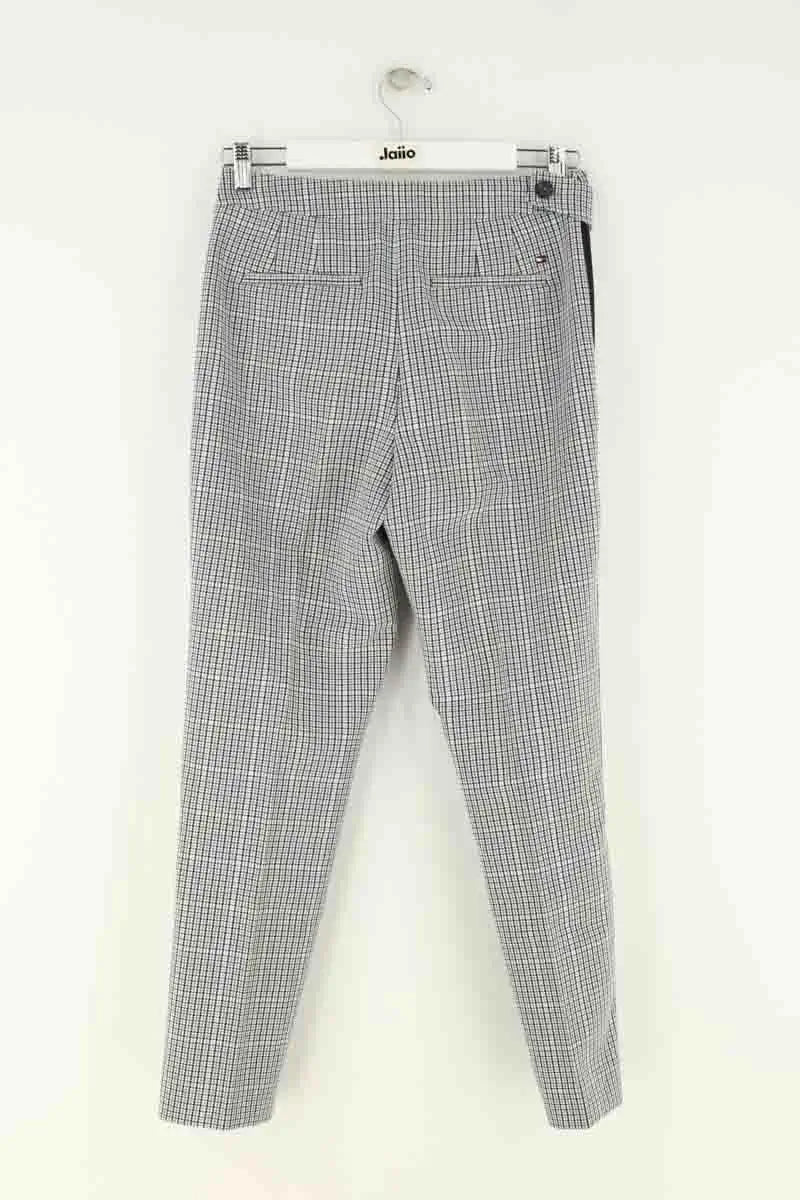 Pantalon droit Tommy Hilfiger Gris en Synthétique