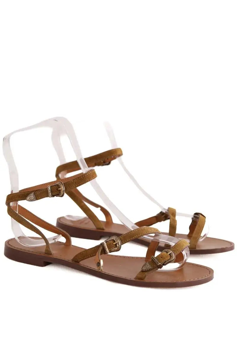 Espadrilles Sézane Marron en Cuir