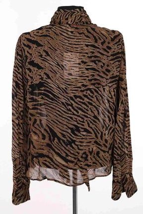 Chemise Ganni Marron en Viscose