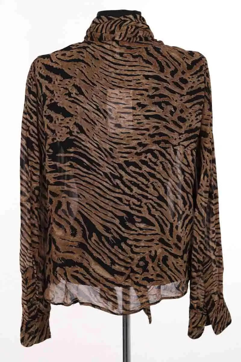 Chemise Ganni Marron en Viscose