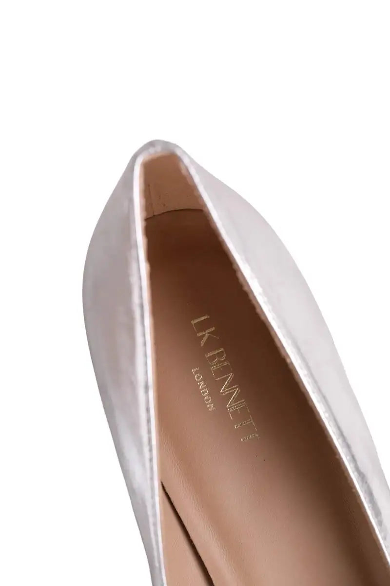 Talons LK Bennett Ava New Argent en Cuir