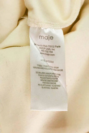 Jupe Maje Beige en Synthétique