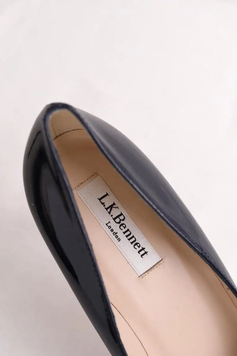 Talons LK Bennett Stila Marine en Cuir verni