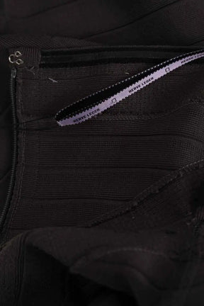 Robe Herve Leger Anthracite en Viscose