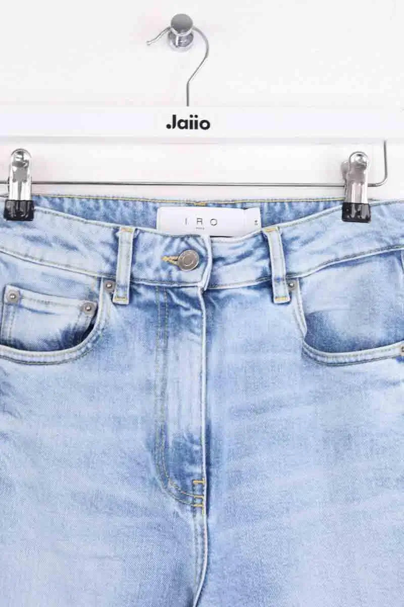 Jean droit Iro Bleu en Coton