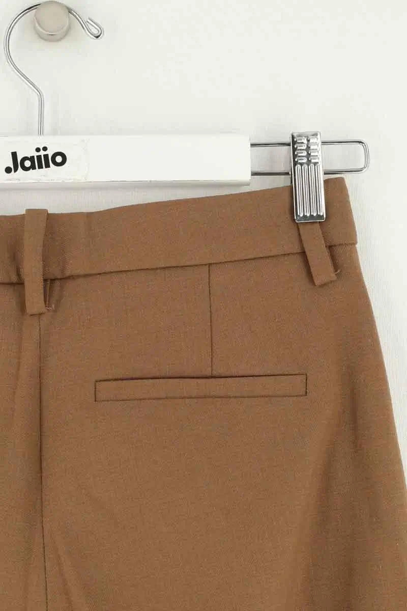 Pantalon Maje Marron en Laine