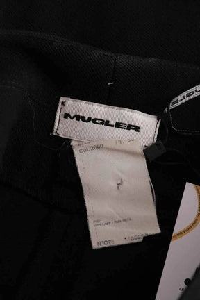 Pantalon large Mugler Noir en Laine