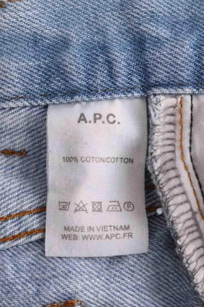Jean droit APC Bleu en Coton