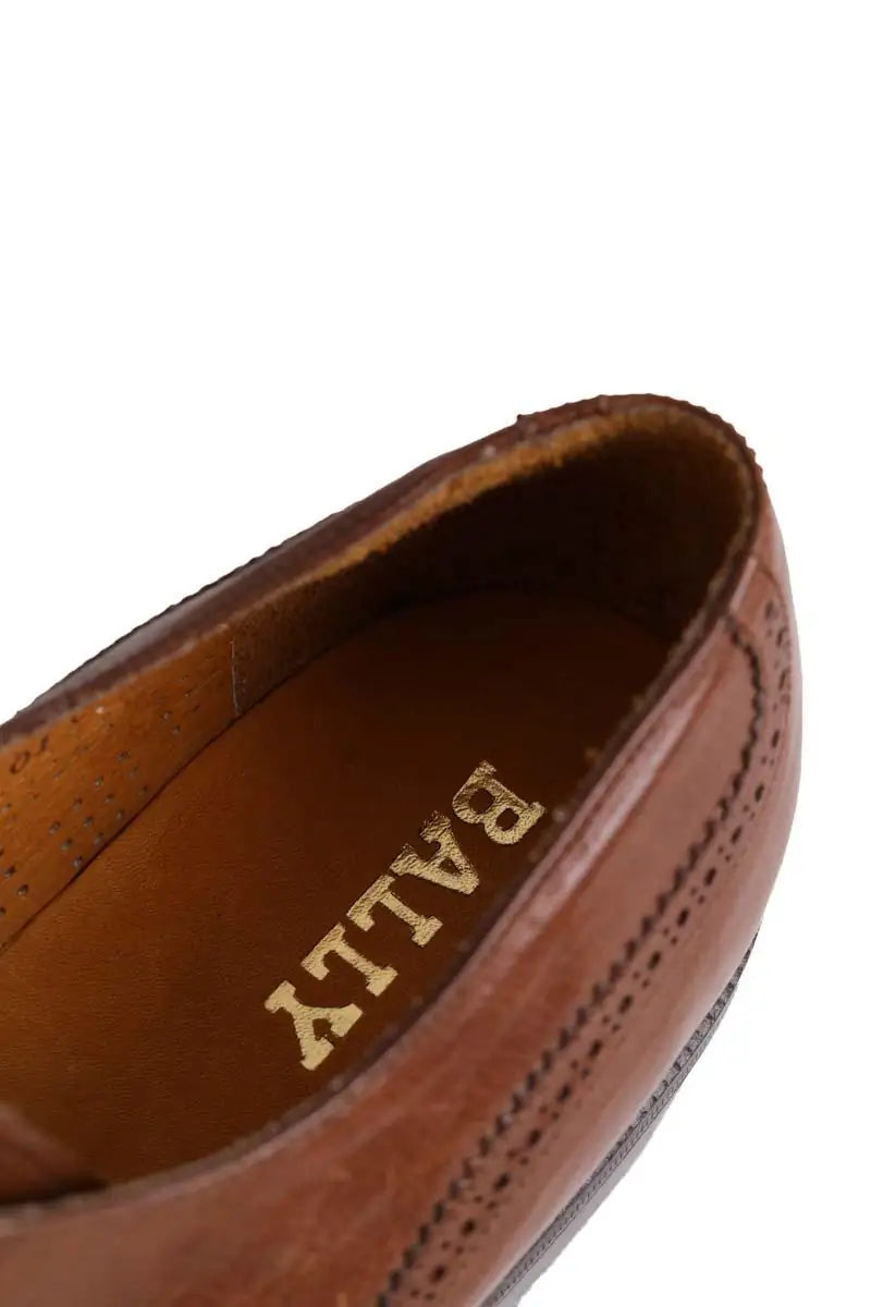 Chaussures à lacets Bally Marron en Cuir